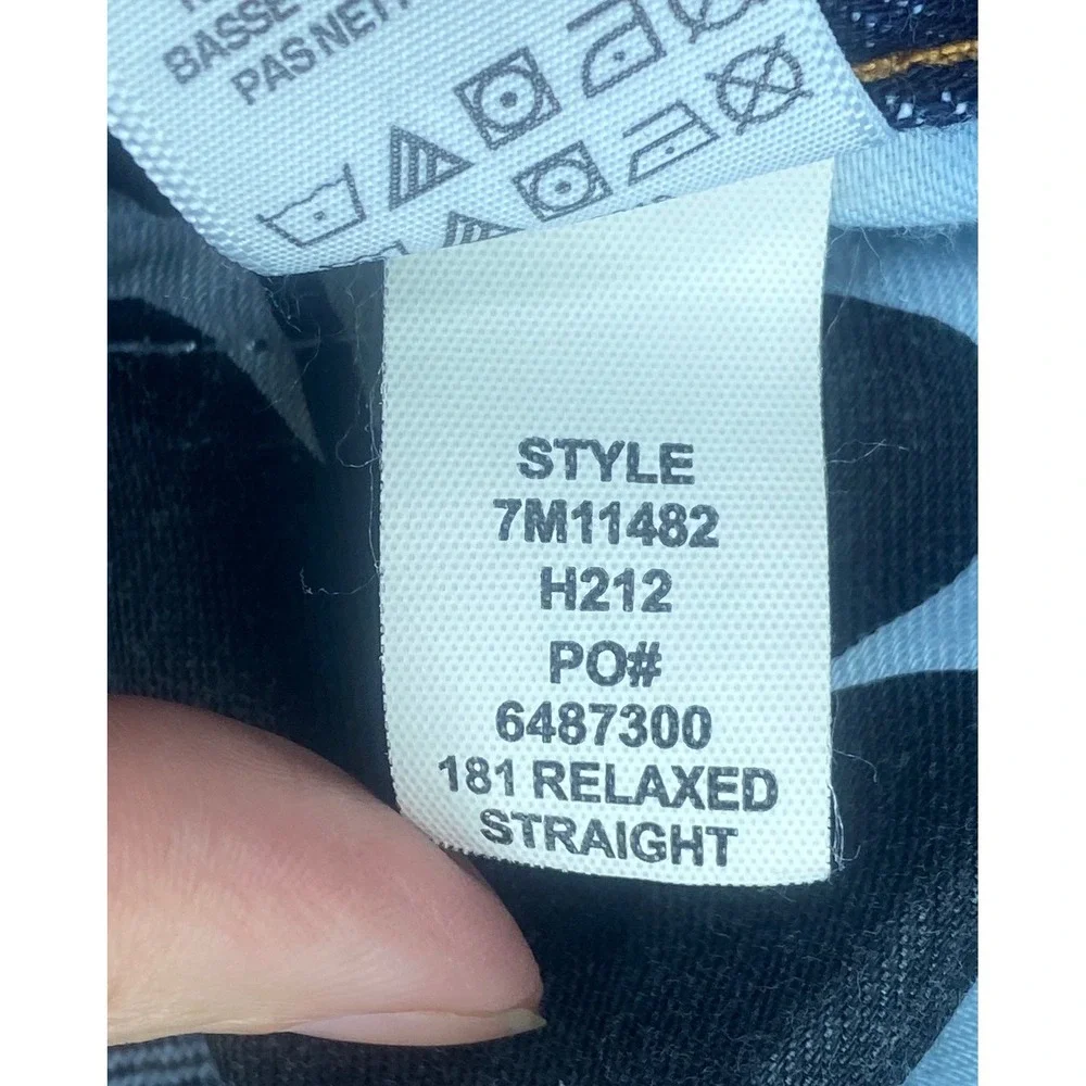 Lucky Brand Straight Leg Jeans Mens 40x32 Blue Dark Wash Stretch